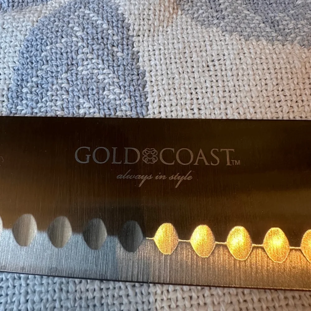 New Gold Coast Stainless Steel 7” Chef's Knife Metal Handle